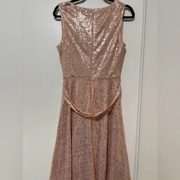Grace Karin Elegant Sequin Rose Gold Dress - Picture 4 of 5